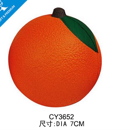 Wholeale orange color pu stress ball