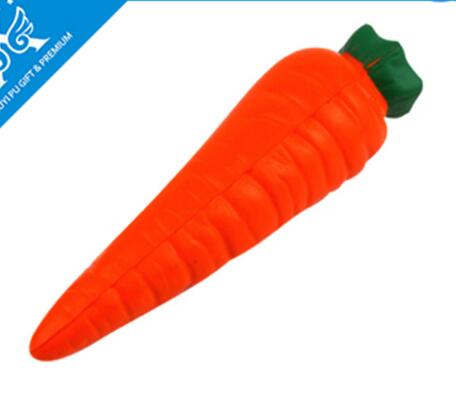 Wholesale carrot shape pu stress ball