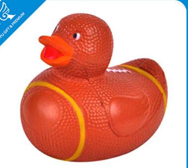 Wholesale orange color duck shape pu stress ball