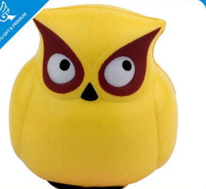 Wholesale owl shape pu stress ball