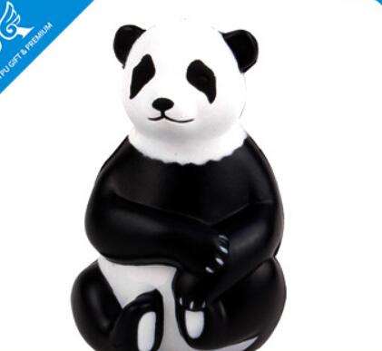 Wholesale custom panda shape pu stress ball