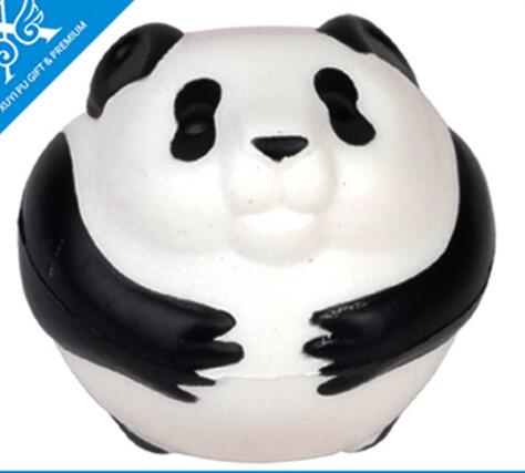 Wholesale custom cute panda shape pu stress ball
