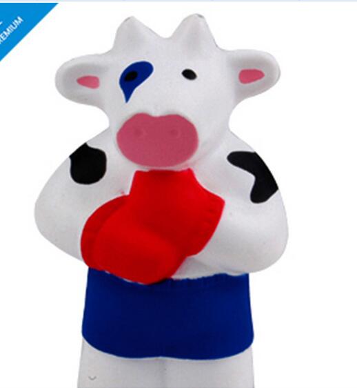 Wholesale special bull or cow shape pu stress ball