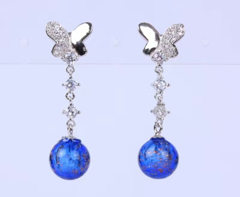 Wholesale promotional new style cheap essencial oil 925 silver earring
