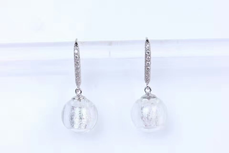 Wholesale white color bottle essencial oil jewelry earring