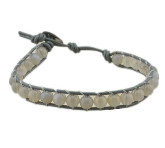 Wholesale grey color diy wrap bracelet