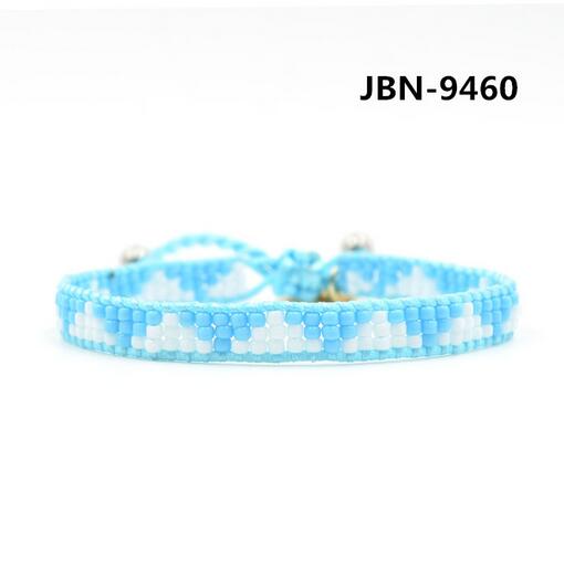 Wholesale blue and white color bead wrap bracelet