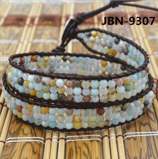 Wholesale customized style Multi Stone Signature Wrap Bracelet