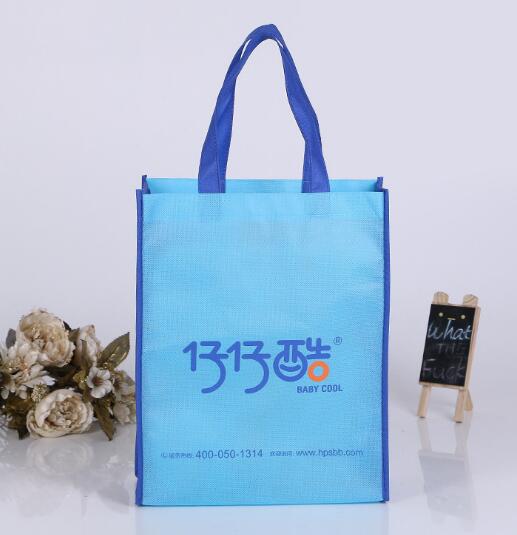 Wholesale blue color customized non woven bag