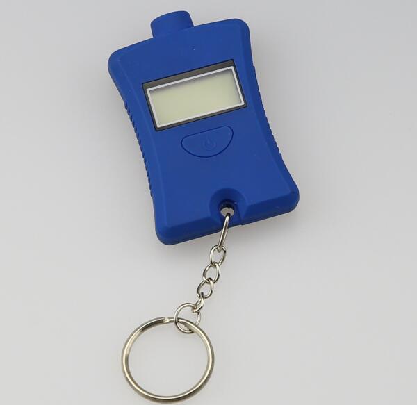 wholesale blue color digital tire gauge keychain