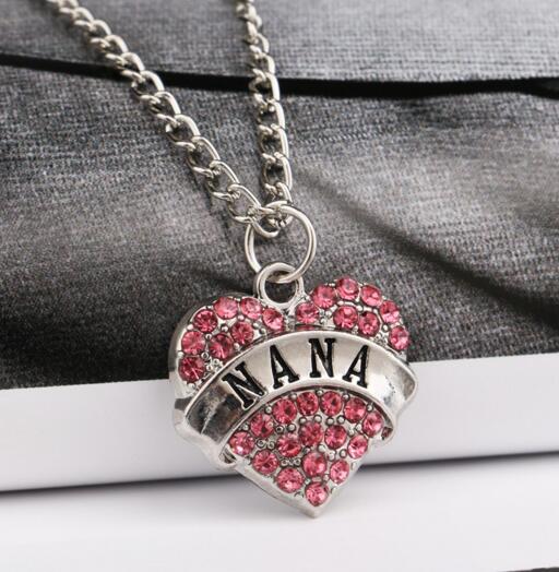 Wholesale nana sister heart shape necklace