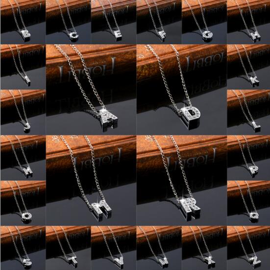 Wholesale promotional cheap style a to z word alloy necklace