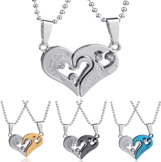 Wholesale i love you heart set necklace