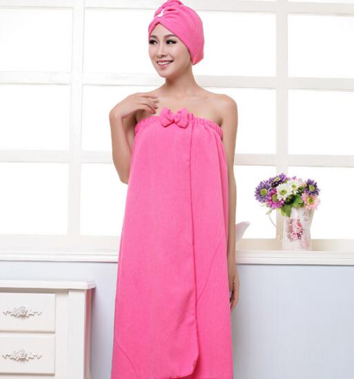 Wholesale rose color flannel bathrobe dressing gowns for women
