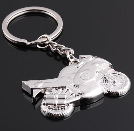 Personalize motorcycle shape metal keychain for gift