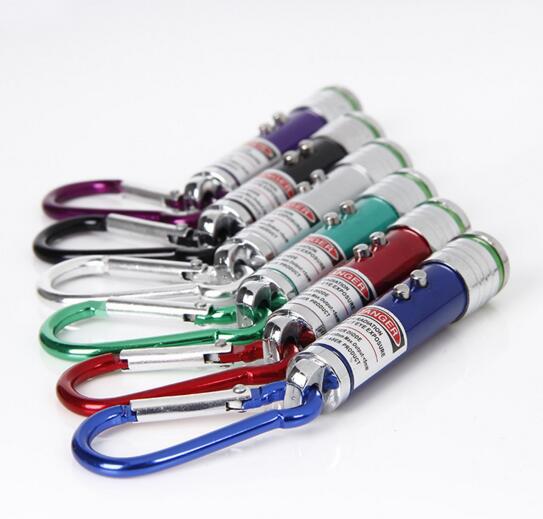 Promotional custom logo with carabiner led keychain for money