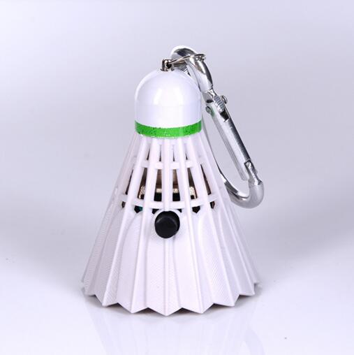 Promotional badminton shape with led keychain