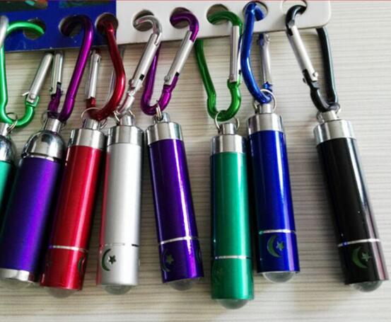 Promotional with carabiner aluminum material led keychain