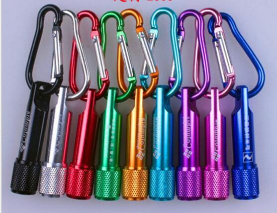 Promotional with carabiner metal led keychain