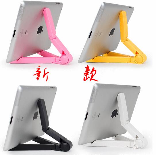 Promotional adjustable triangle shape plastic folding mobile phone holder