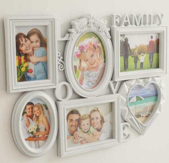 Promotional 6inch and 7inch 6pcs family photo frame
