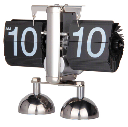 High quality metal desk flip clock for office or gift