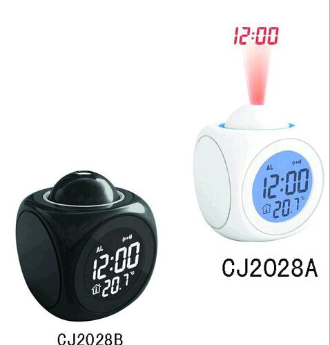 High quality projection clock and digtital and thermometer clock for desk