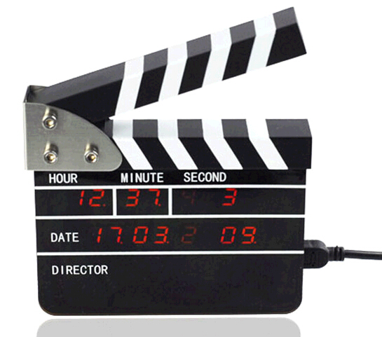 High quality Director clappers led digital clock for director