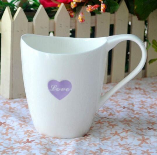 Promotional custom logo white colo ceramic coffee mug for office