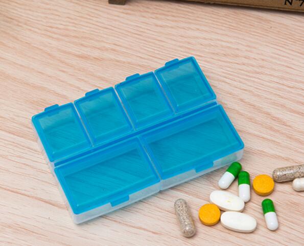 High quality custom logo 6 compartment pill box or pill organizer