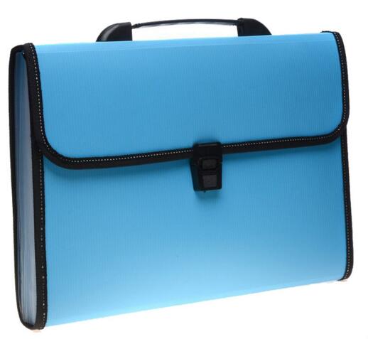 Wholesale blue color 12 pocket expandable file folders or accordion folders