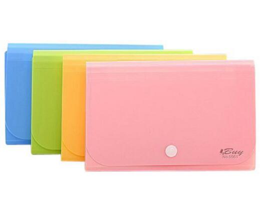 Promotional pink color expanding file folders or pocket folders