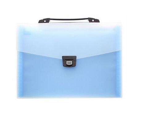 Promotional light blue color 12 pocket expanding file folders or accordion file folder