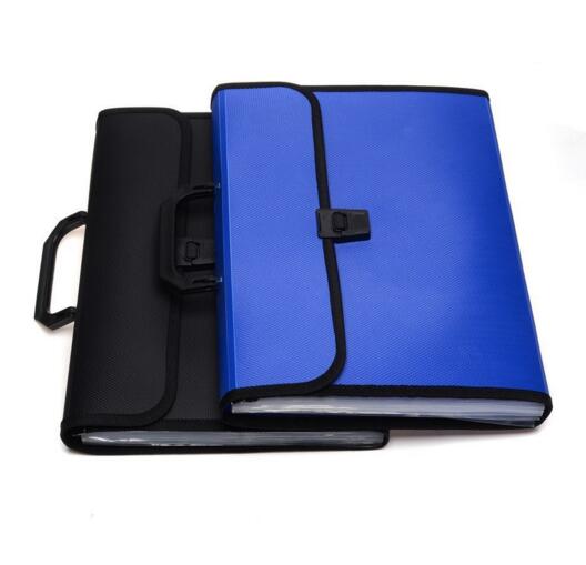 Wholesale blue color expanding file folders or accordion file folders