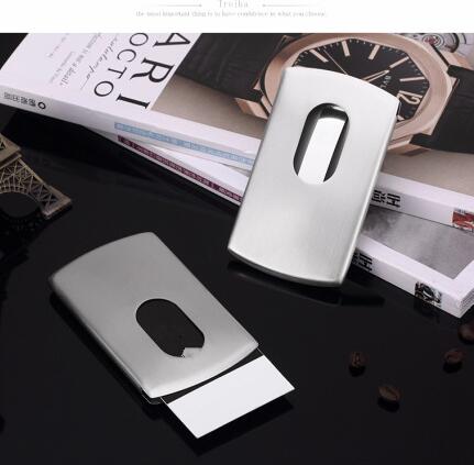 Promotional new style stainless steel metal name card holder