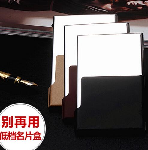 Promotional business stainless steel name card holder