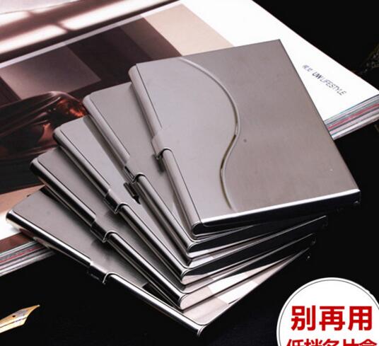 Promotional stainless steel metal name card holder