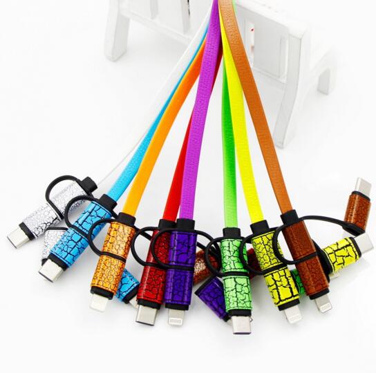 Promotional 3 in 1 micro usb cable for mobile phone