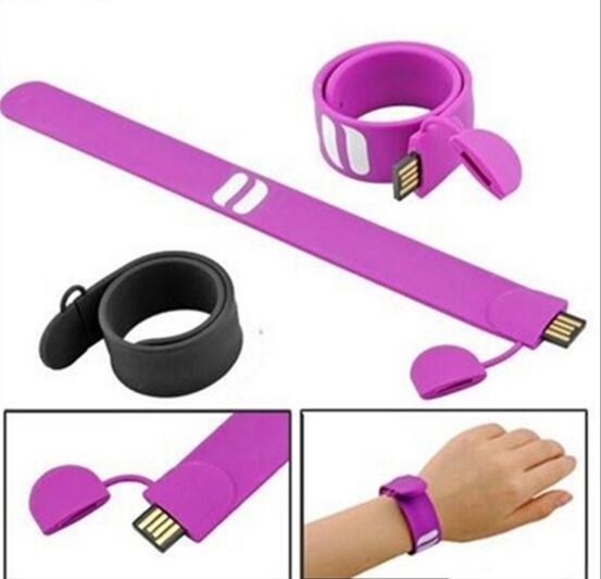 Promotional silicone wristband usb flash drive bracelet