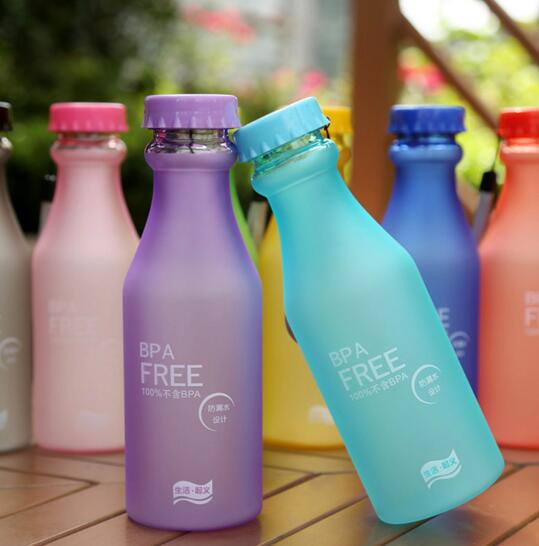 Promoitonal new style dull polish plastic drink bottle