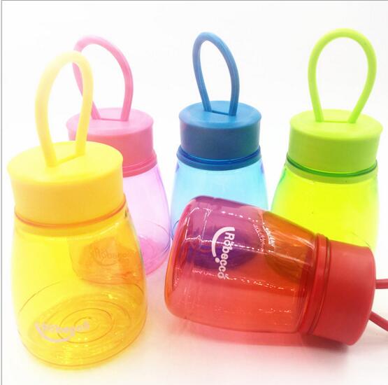 Cute style with rope transparent baby plastic mug