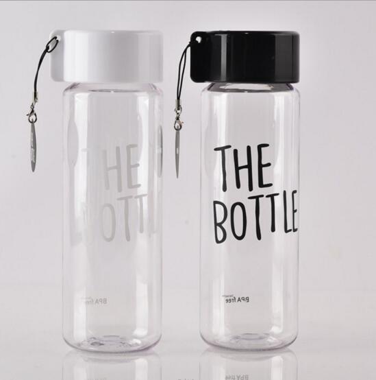 Promotional portable style transparent plastic mug for student or outdoor