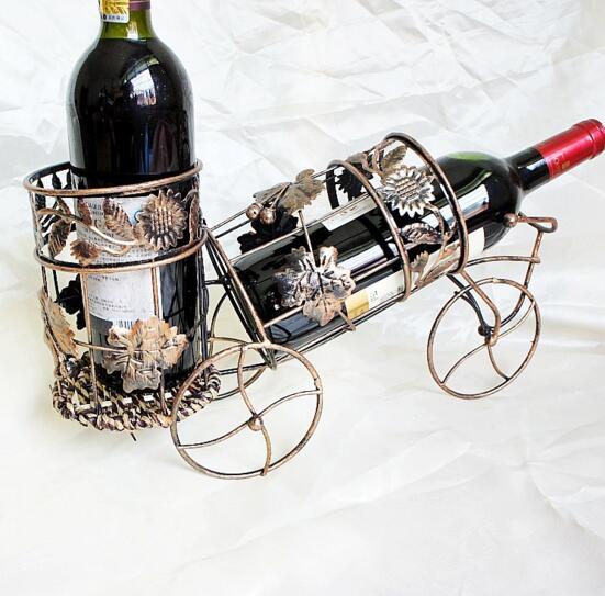 Cool style bronze color red wine bottle rack or wine stand