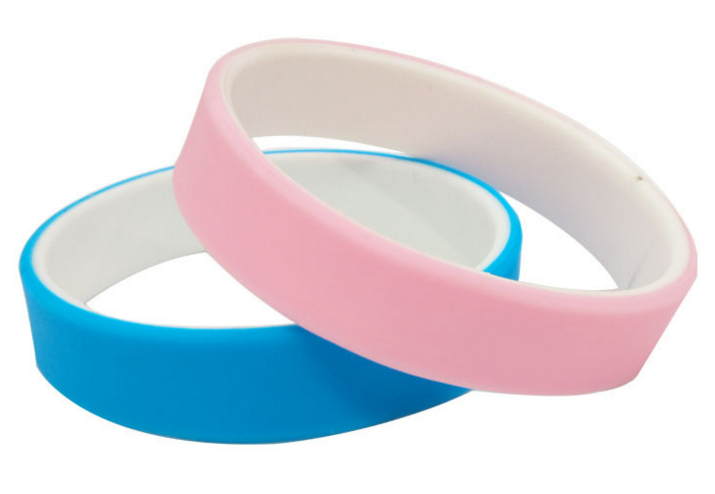 Promotional combine color silicone wristband