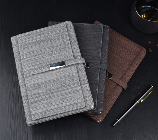 Luxury high quality cusotmize emboss logo pu notebook