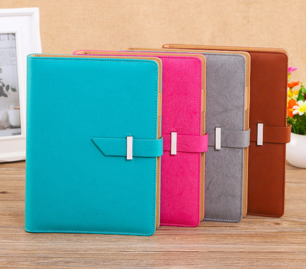 High quality with buckle a5 size pu notebook