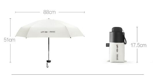 Good quality 5 folding style uv pocket mini umbrella