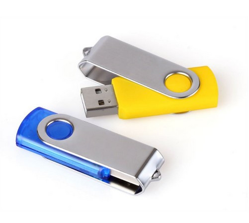 Promotional swivel usb flash drive