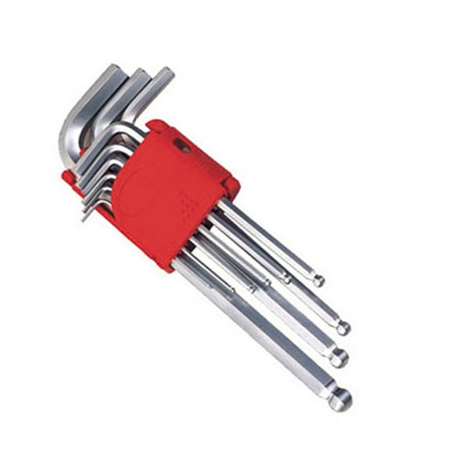 9PC Ball Point Hex Key Wrench Set, Allen Key, Cr-V Hex Key Set