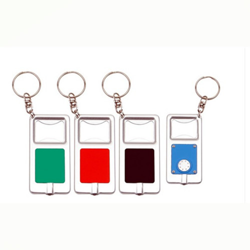 Promotional led light bottle opener keychain